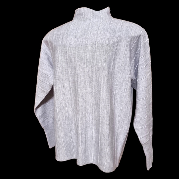 3/$40 Sale! Nanette Lepore Sparkle Knit Stand Neck Sweater - Picture 2 of 6